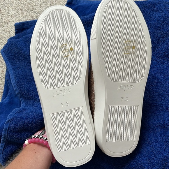 NWOT J. Crew Glitter Sneakers - Picture 4 of 6